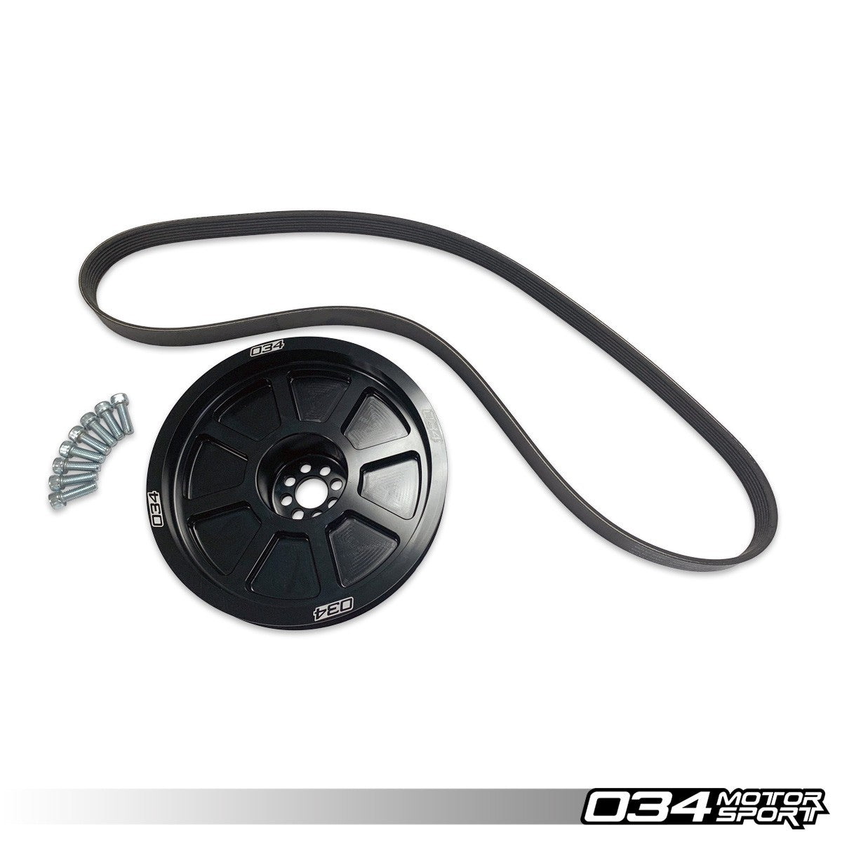 034 Motorsport 3.0 TFSI Supercharger 190mm Crank Pulley Upgrade, B8/B8.5 Audi S4/S5/Q5/SQ5 & C7 Audi A6/A7 - T1 Motorsports