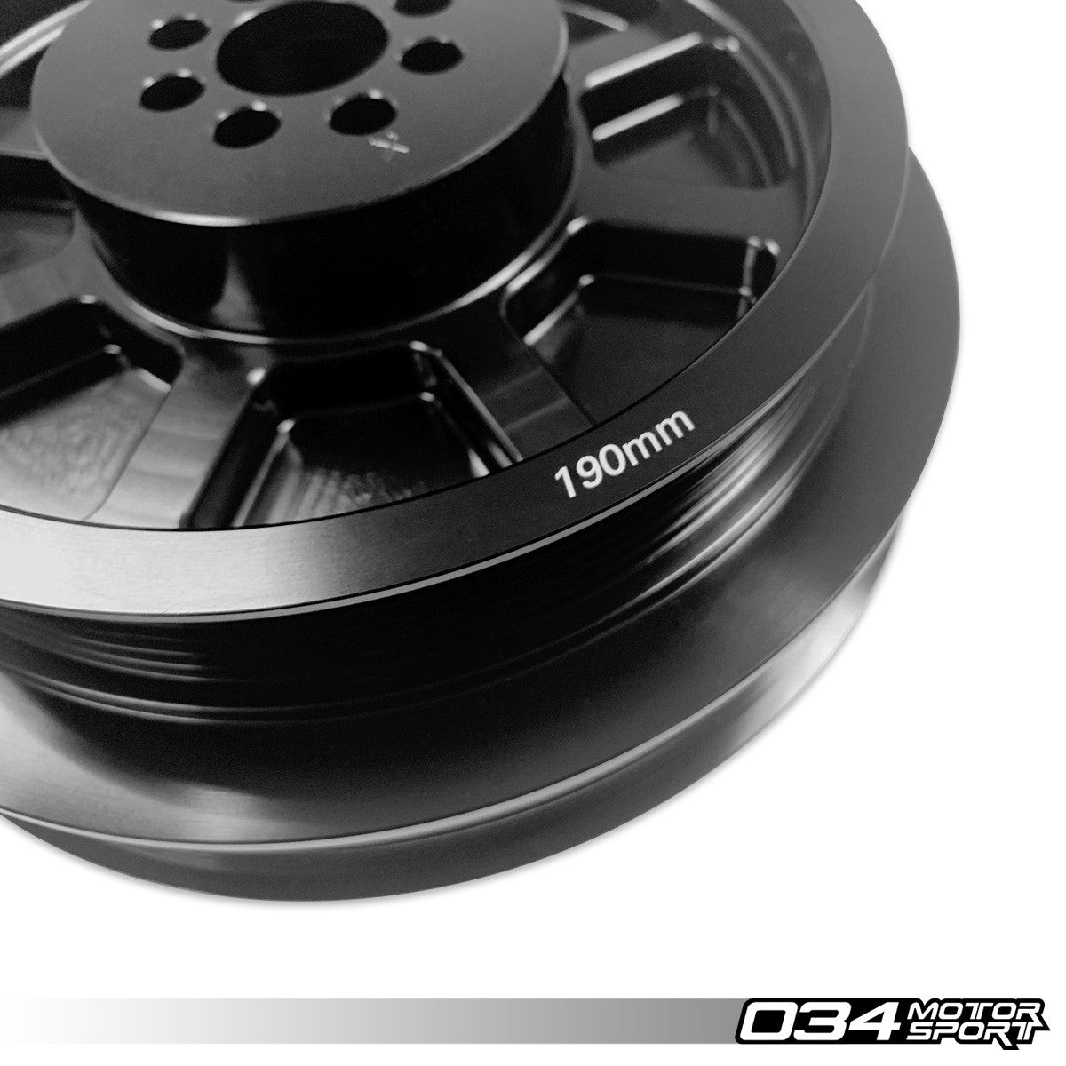 034 Motorsport 3.0 TFSI Supercharger 190mm Crank Pulley Upgrade, B8/B8.5 Audi S4/S5/Q5/SQ5 & C7 Audi A6/A7 - T1 Motorsports