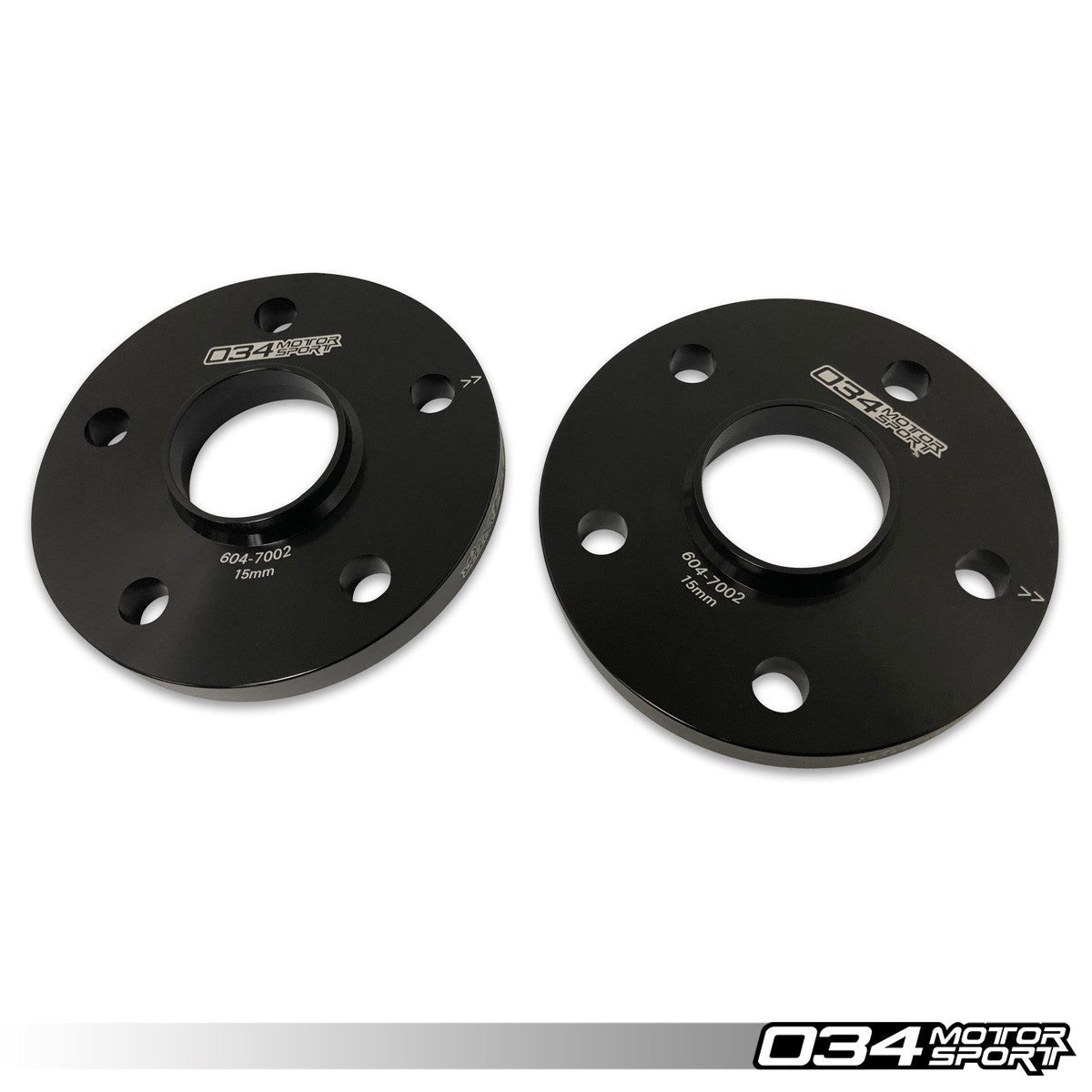 034 Motorsport Wheel Spacer Pair, 15mm, Audi/Volkswagen 5x112mm with 57.1mm Center Bore - T1 Motorsports