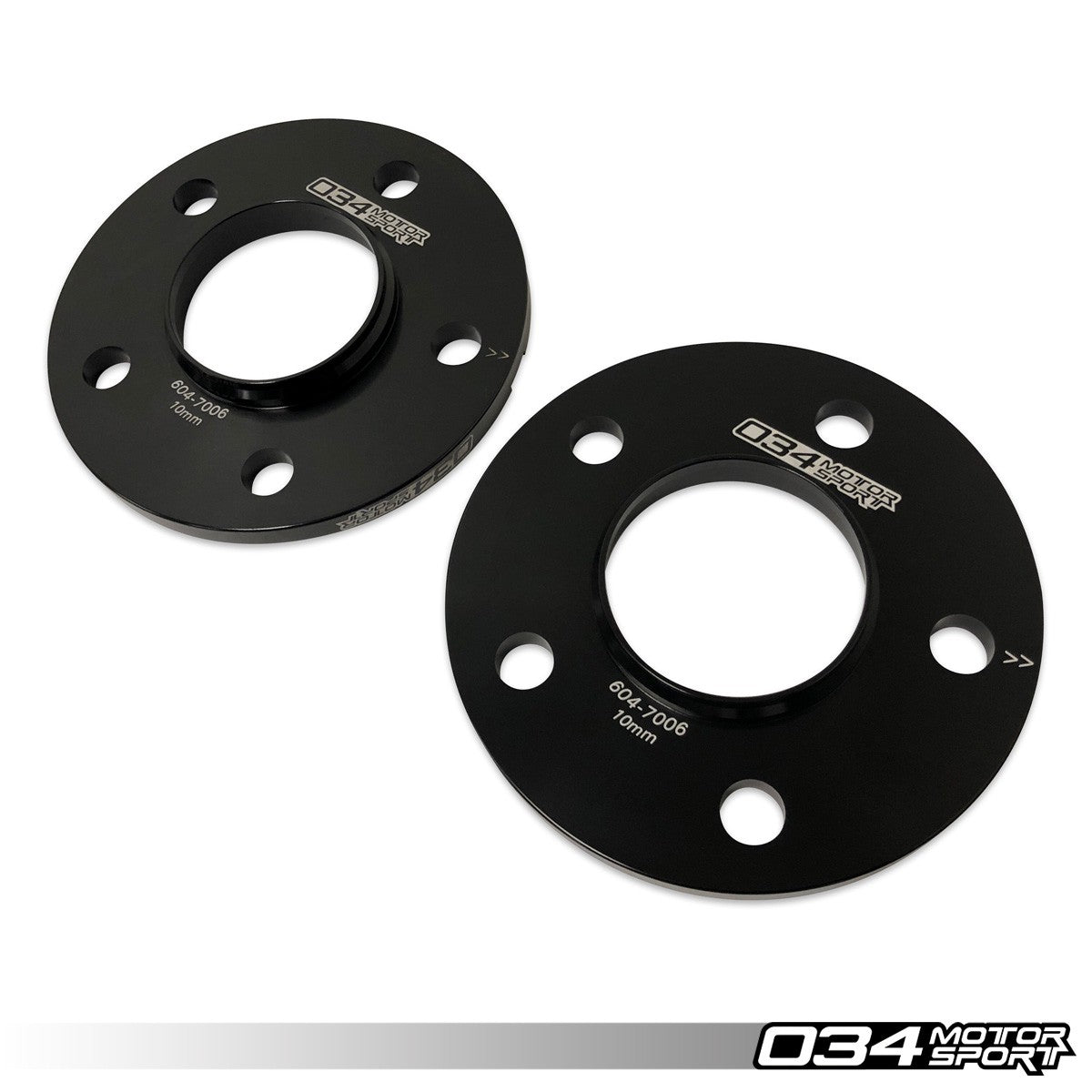 034 Motorsport Wheel Spacer Pair, 10mm, Audi 5X112mm with 66.5mm Center Bore - T1 Motorsports