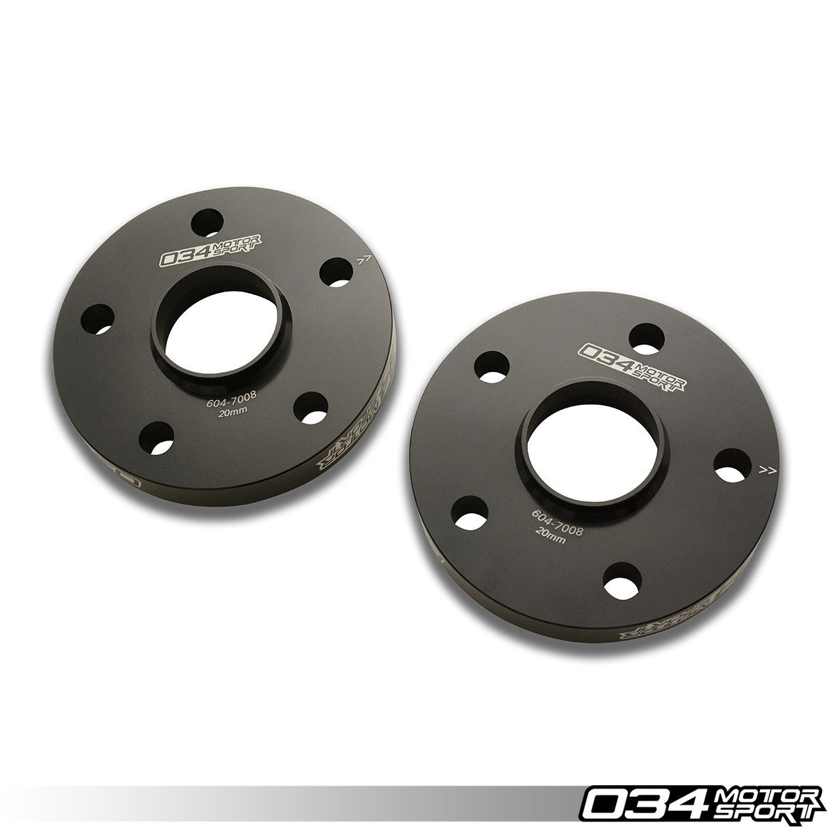 034 Motorsport Wheel Spacer Pair, 20mm, Audi/Volkswagen 5X112mm with 57.1mm Center Bore - T1 Motorsports