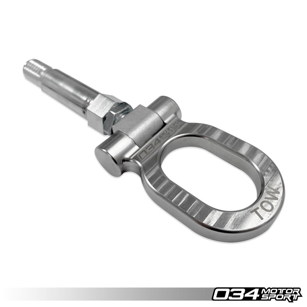034 Motorsport Stainless Steel Tow Hook -105mm for Audi MQB/B8/B8.5/B9 and Volkswagen MQB - T1 Motorsports