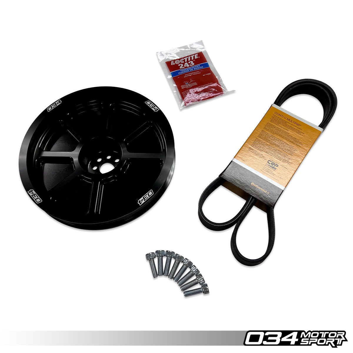 034 Motorsport 3.0 TFSI Supercharger 207mm Crank Pulley Upgrade, B8/B8.5 Audi S4/S5/Q5/SQ5 & C7 Audi A6/A7 - T1 Motorsports
