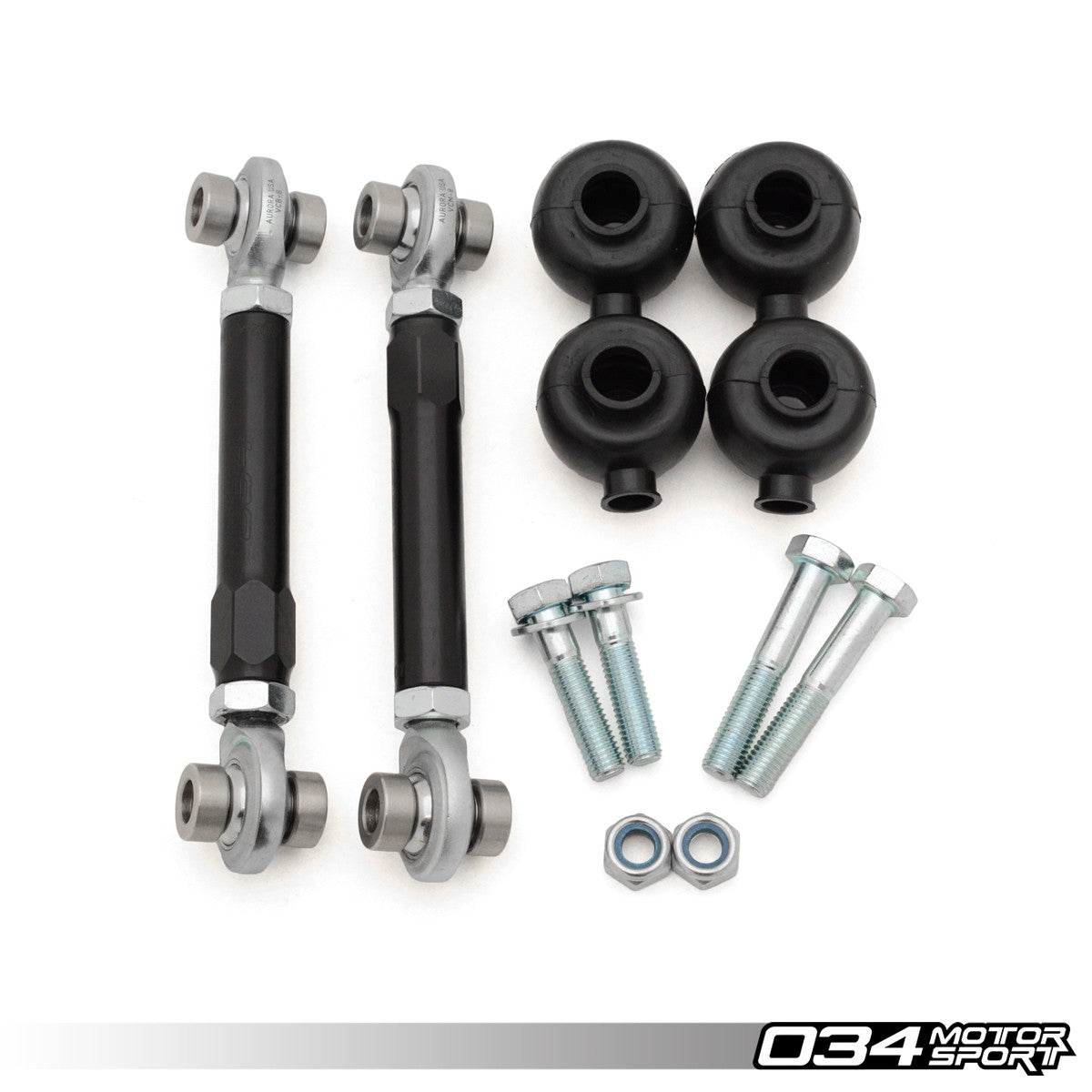034 Motorsport Adjustable Front Sway Bar End Link Pair, B8/B8.5 Audi A4/S4/RS4, A5/S5/RS5, Q5/SQ5 - T1 Motorsports