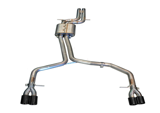 AWE Tuning Track Edition Exhaust System With Diamond Black Tips - 2008-2012 Audi B8 S5 4.2L - STREETUNED