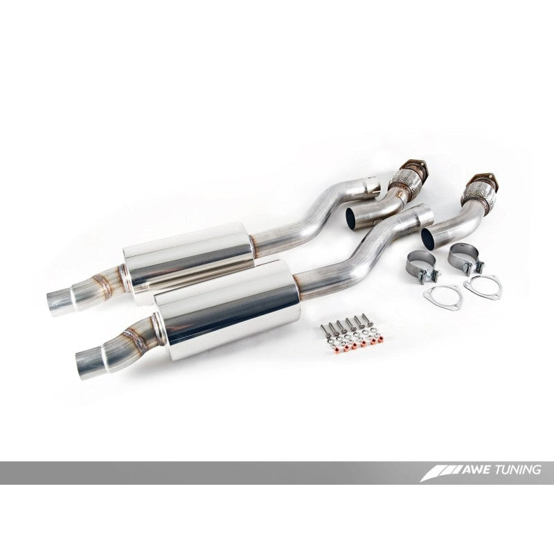 AWE Tuning Audi B8 / C7 3.0T Resonated Downpipes for S4 / S5 / A6 / A7 - STREETUNED