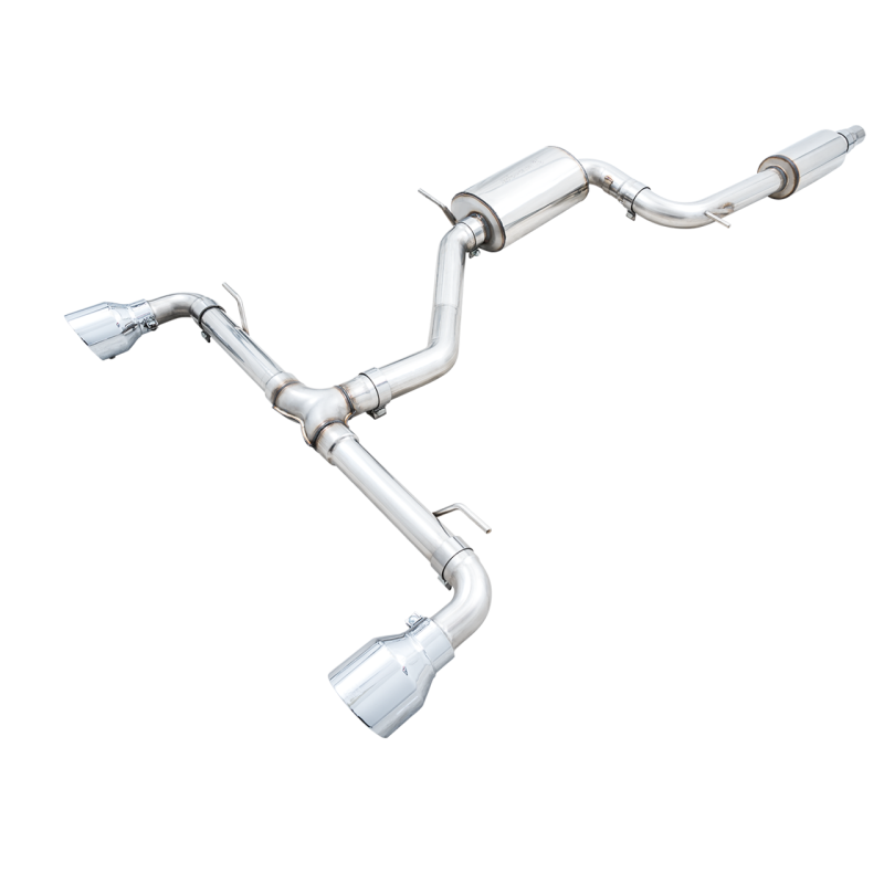 AWE Tuning Touring Edition Exhaust with Chrome Silver Tips - 2022-2024 Volkswagen MK8 GTI - STREETUNED