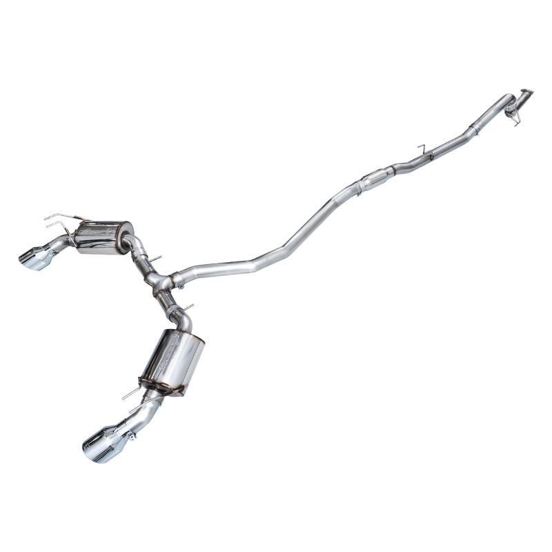 AWE Tuning Touring Edition Catback Exhaust with Dual Chrome Silver Tips - 2022-2024 Honda Civic Si FE1 FWD - STREETUNED