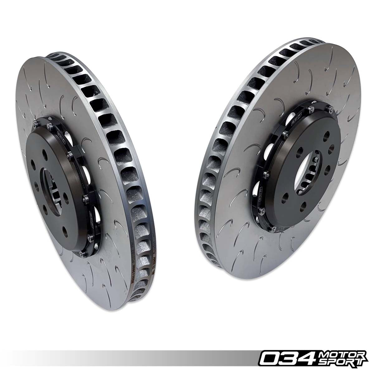 034 Motorsport2-Piece Floating Rear Brake Rotor Upgrade Kit, B9 & B9.5 Audi S4/S5/SQ5 - T1 Motorsports