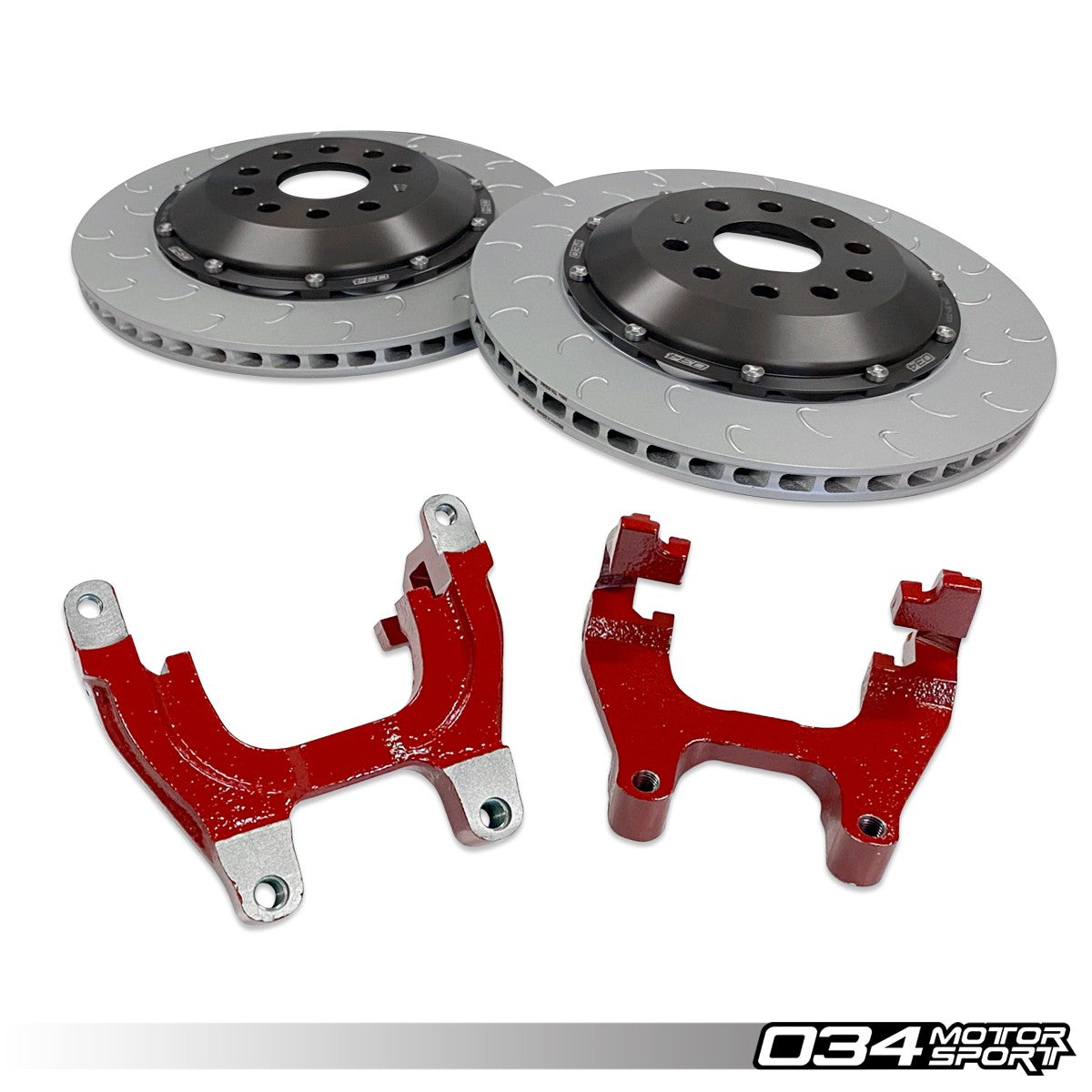 034 Motorsport 350mm 2-Piece Floating Rear Brake Rotor Upgrade for MQB VW & Audi - T1 Motorsports