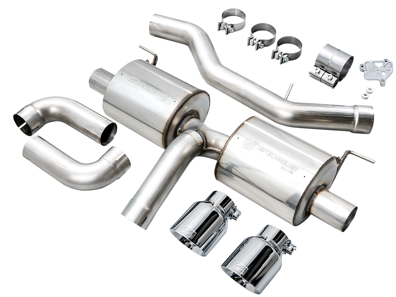AWE Tuning Touring Edition Axleback Exhaust with Chrome Silver Tips - 2019-2024 BMW G2X 330i / 2021-2024 BMW G2X 430i Base - STREETUNED