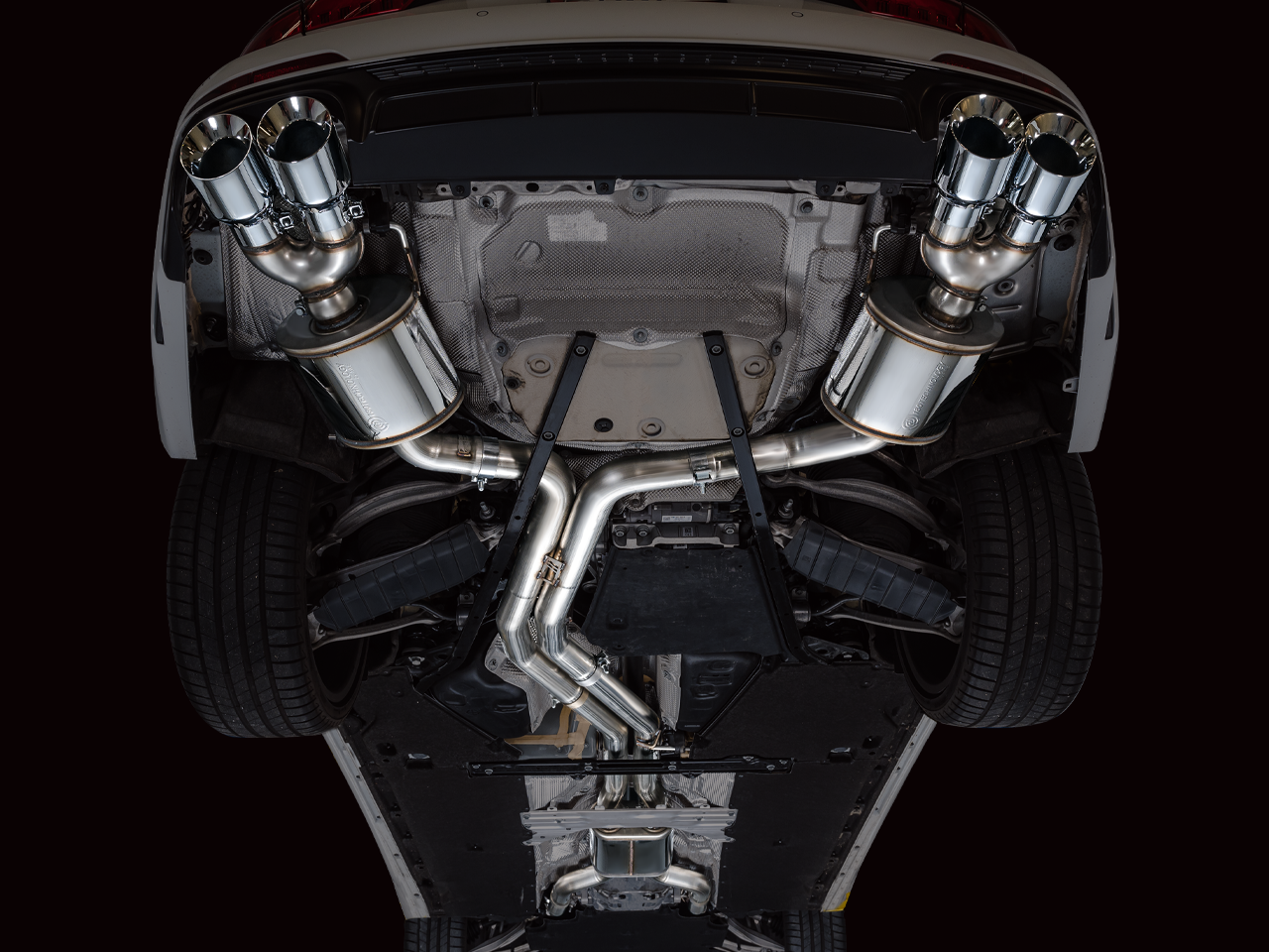 AWE Tuning Touring Edition Exhaust With Chrome Silver Tips - 2019-2023 Audi C8 S6/S7 - STREETUNED
