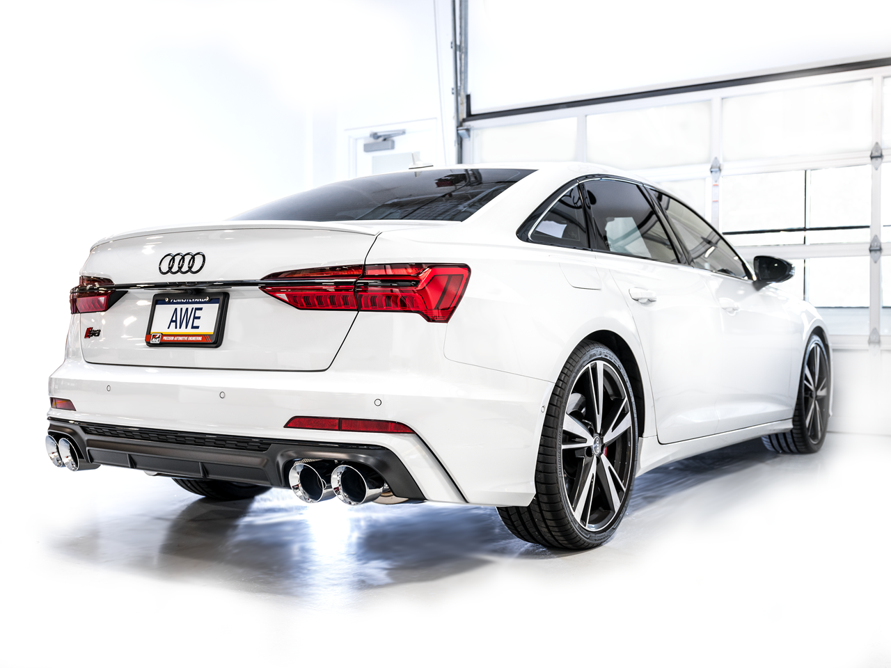 AWE Tuning Touring Edition Exhaust With Chrome Silver Tips - 2019-2023 Audi C8 S6/S7 - STREETUNED
