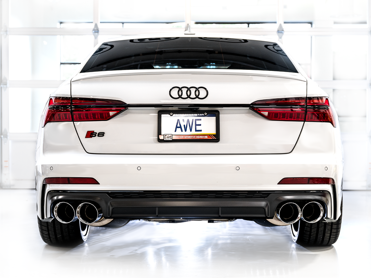 AWE Tuning Touring Edition Exhaust With Chrome Silver Tips - 2019-2023 Audi C8 S6/S7 - STREETUNED