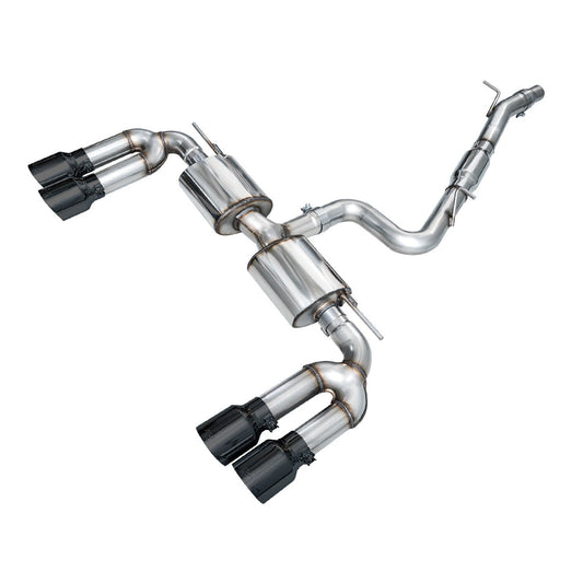 AWE Tuning 2022-2024 Audi 8Y S3 Touring Edition Exhaust - Diamond Black Tips - STREETUNED