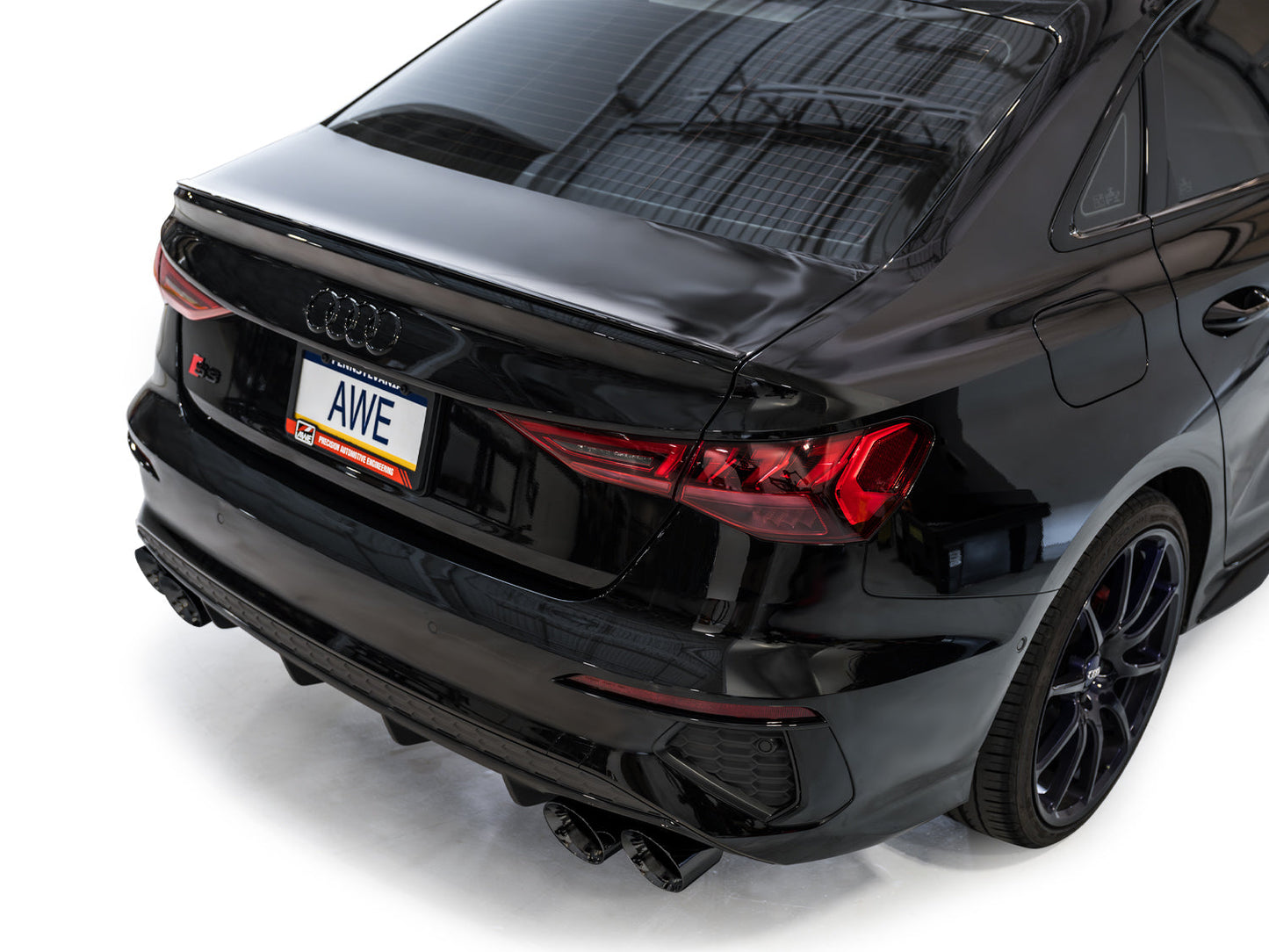 AWE Tuning Touring Edition Exhaust With Diamond Black Tips - 2022-2024 Audi 8Y S3 - STREETUNED