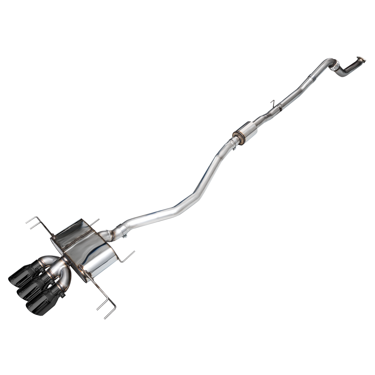 AWE Tuning Touring Edition Exhaust w/ Triple Diamond Black Tips - 2023-2024 Honda Civic Type R FL5 - STREETUNED