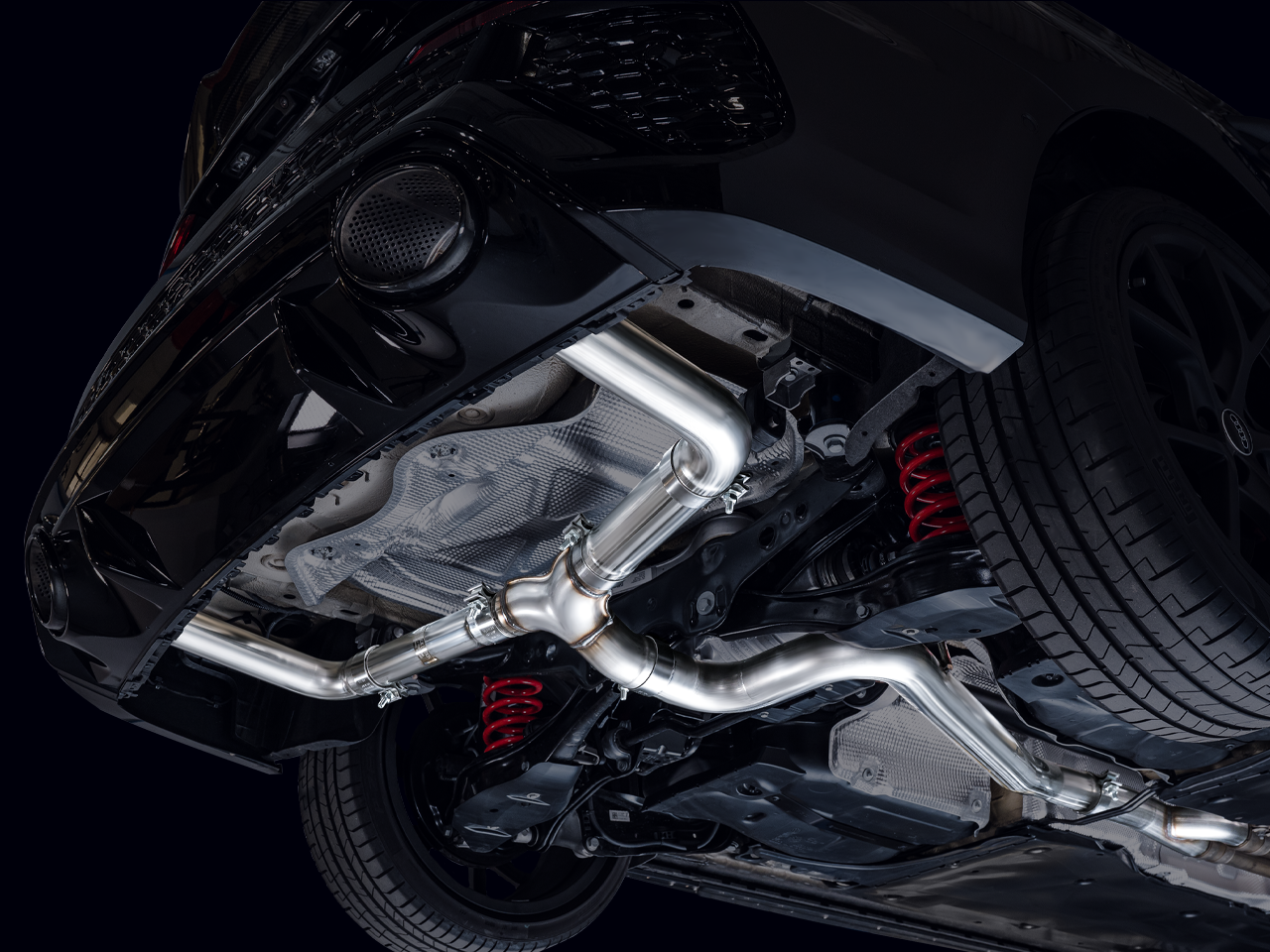AWE Tuning Track Edition Catback Exhaust System (No Tips) - 2022-2023 Audi 8Y RS3 - STREETUNED