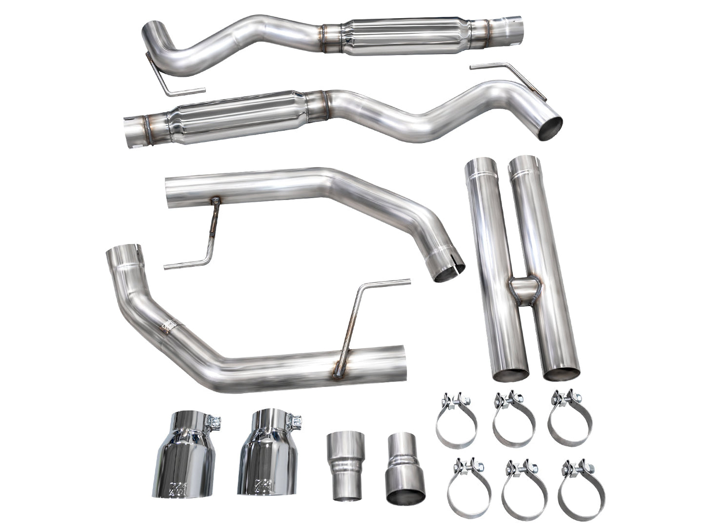 AWE Tuning Track Edition Catback Exhaust w/ Dual Chrome Silver Tips - 2024 Ford Mustang GT Fastback S650 RWD - STREETUNED
