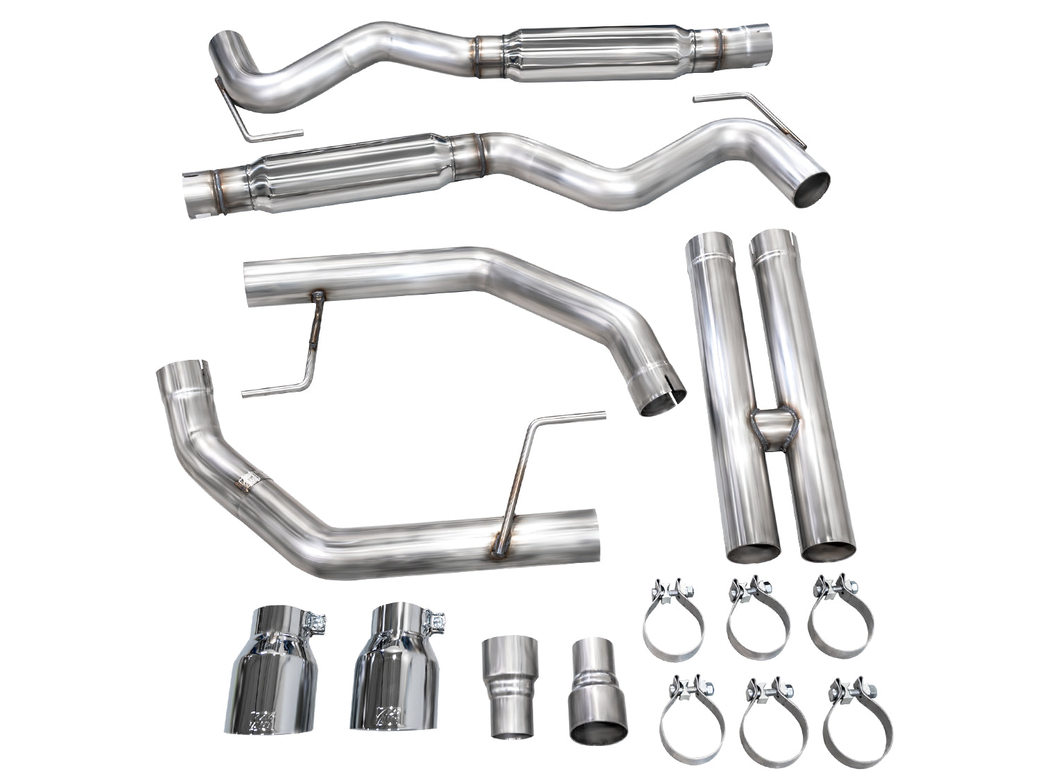 AWE Tuning Track Edition Catback Exhaust w/ Dual Chrome Silver Tips - 2024 Ford Mustang GT Fastback S650 RWD - STREETUNED