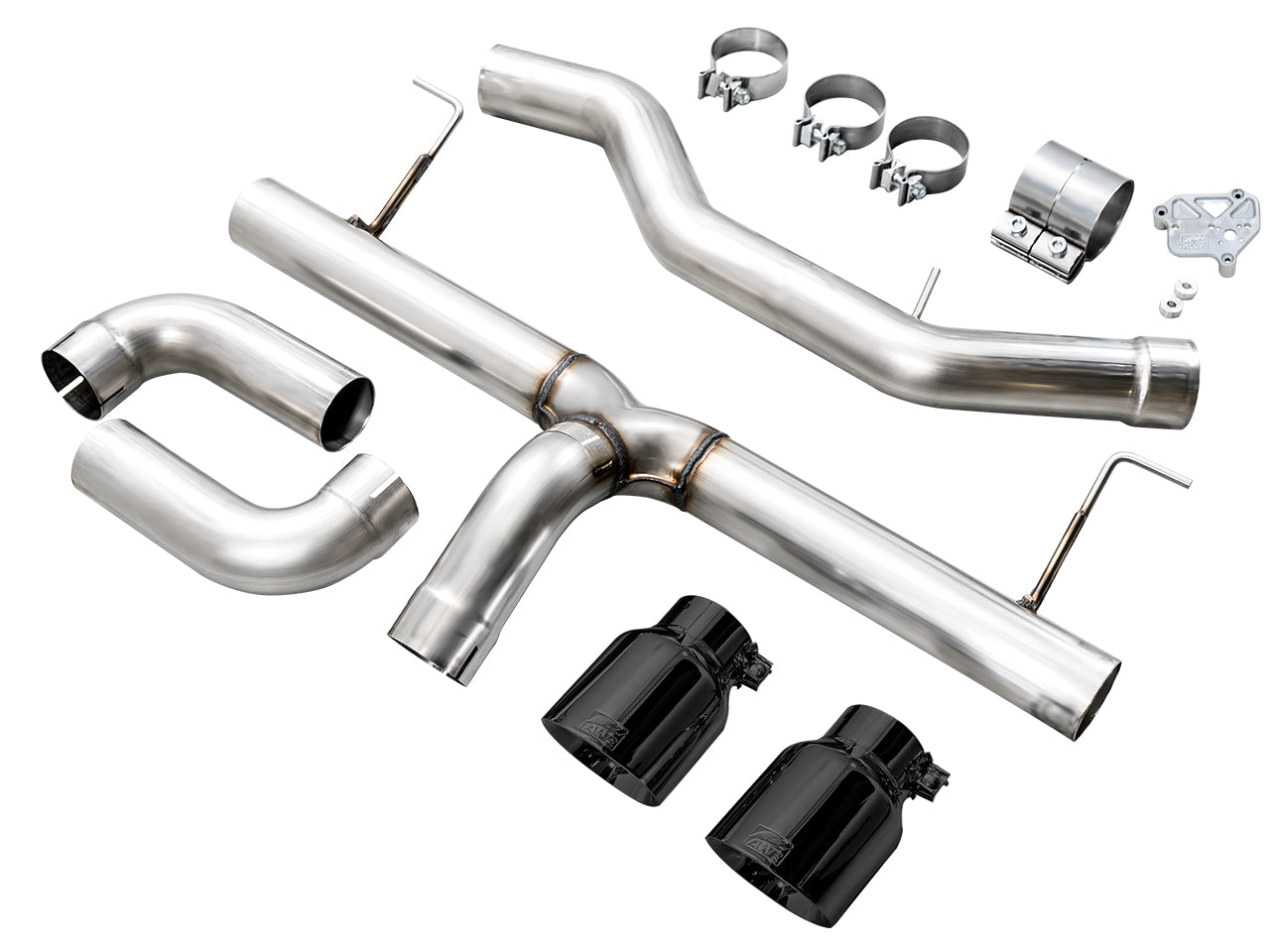 AWE Tuning Track Edition Axleback Exhaust with Chrome Silver Tips - 2019-2024 BMW G2X 330i / 2021-2024 BMW G2X 430i Base - STREETUNED
