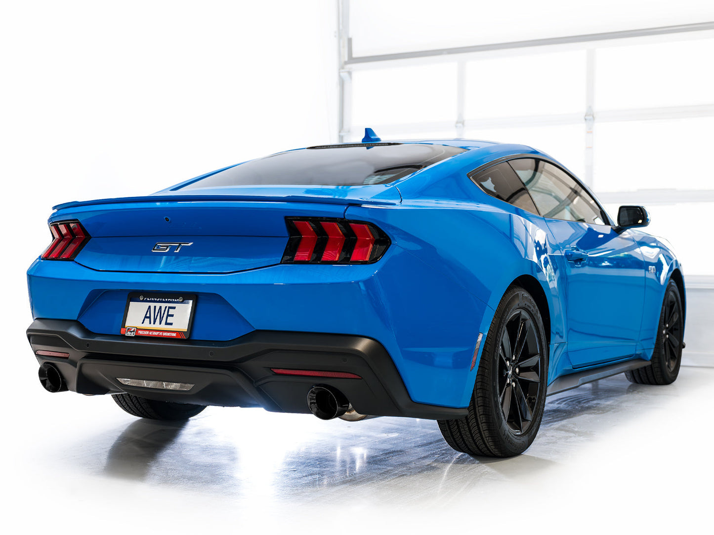 AWE Tuning Track Edition Catback Exhaust w/ Dual Diamond Black Tips - 2024 Ford Mustang GT Fastback S650 RWD - STREETUNED