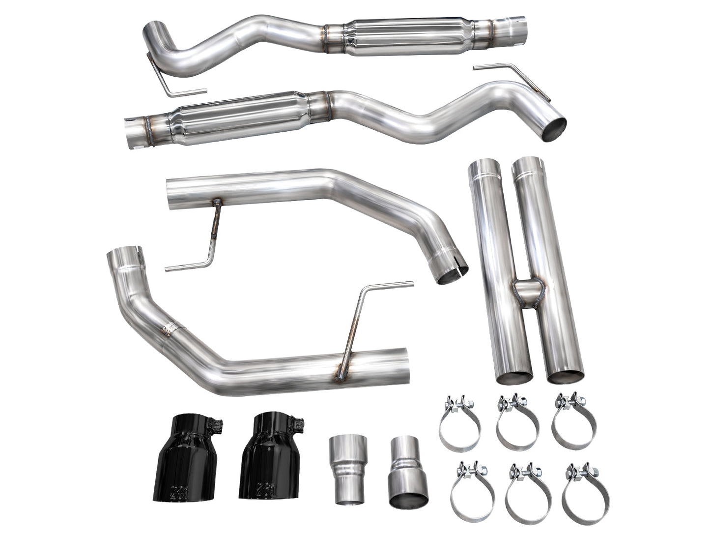 AWE Tuning Track Edition Catback Exhaust w/ Dual Diamond Black Tips - 2024 Ford Mustang GT Fastback S650 RWD - STREETUNED