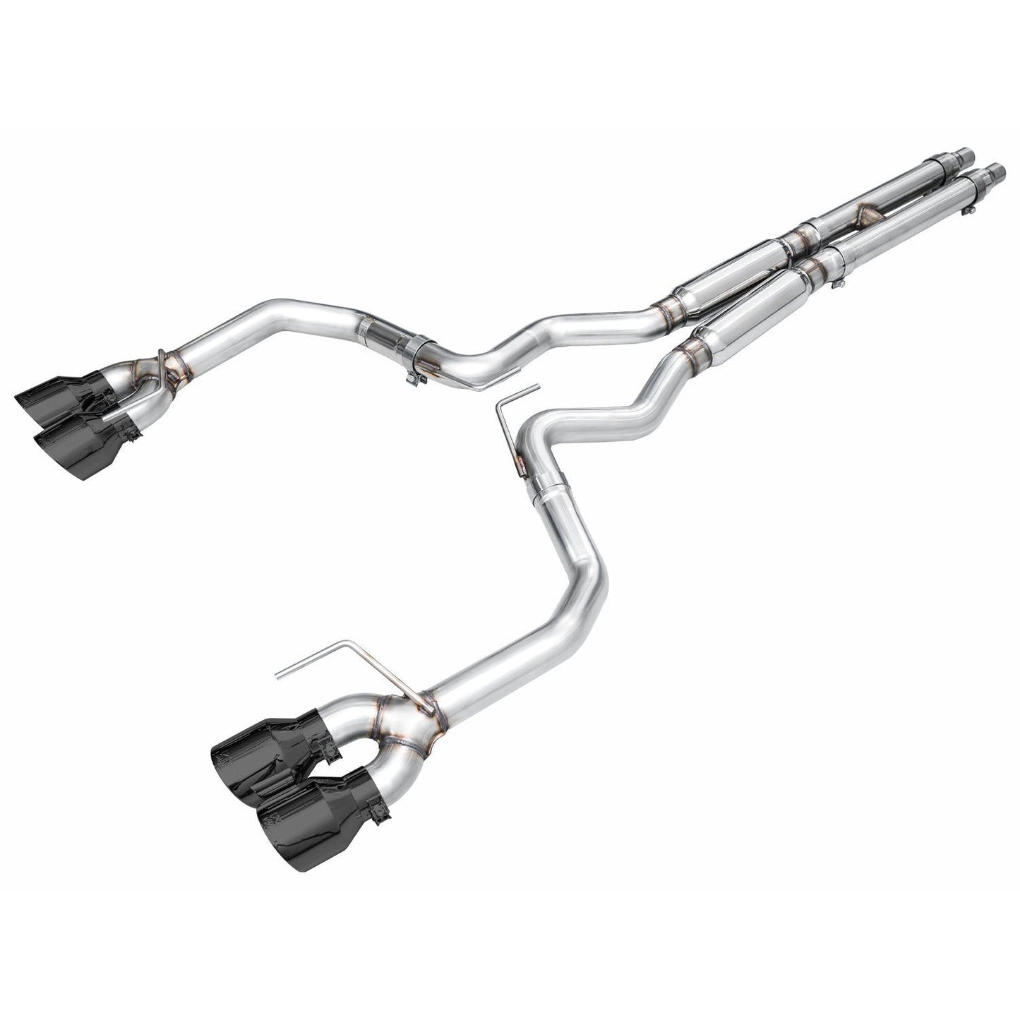 AWE Tuning Track Edition Catback Exhaust w/ Quad Diamond Black Tips - 2024 Ford Mustang Dark Horse S650 RWD - STREETUNED
