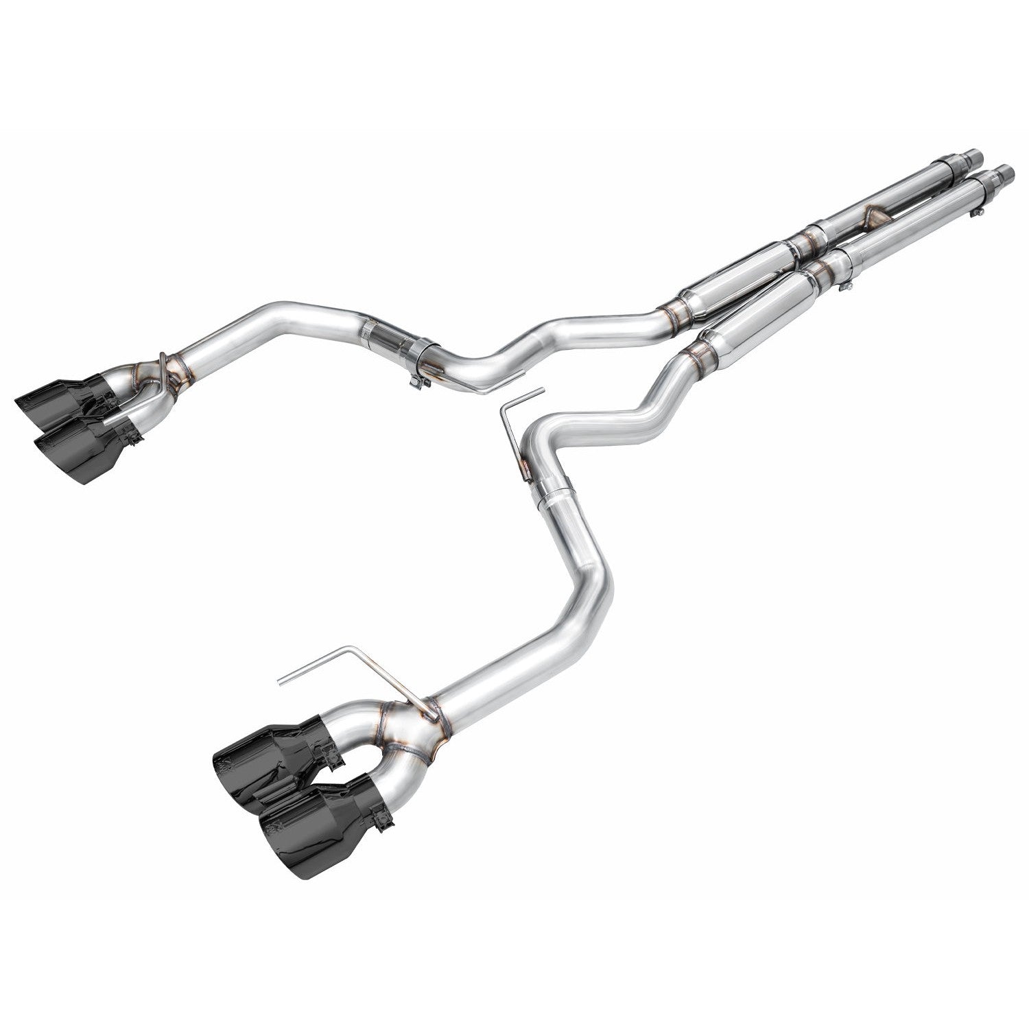 AWE Tuning Track Edition Catback Exhaust w/ Quad Diamond Black Tips - 2024 Ford Mustang Dark Horse S650 RWD - STREETUNED