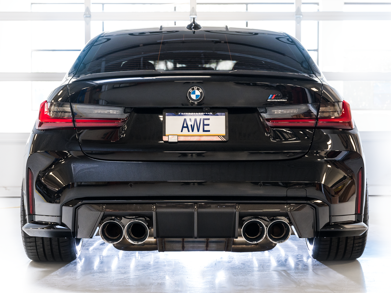 AWE Tuning SwitchPath Catback Exhaust with Chrome Silver Tips - 2021-2024 BMW G80 M3/G82 M4 - STREETUNED