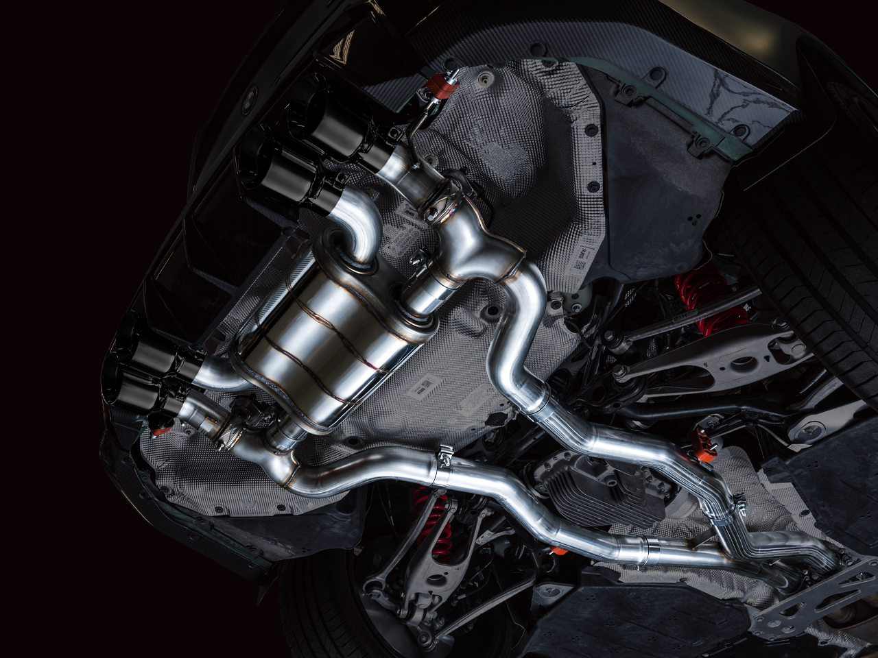 AWE Tuning SwitchPath Catback Exhaust with Diamond Black Tips - 2021-2024 BMW G80 M3/G82 M4 - STREETUNED