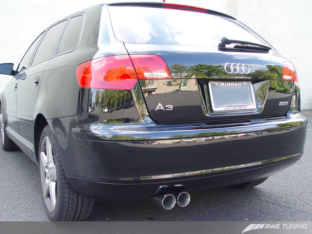 AWE Tuning Catback Performance Resonated Exhaust - 2006-2013 Audi 8P A3 FWD - STREETUNED
