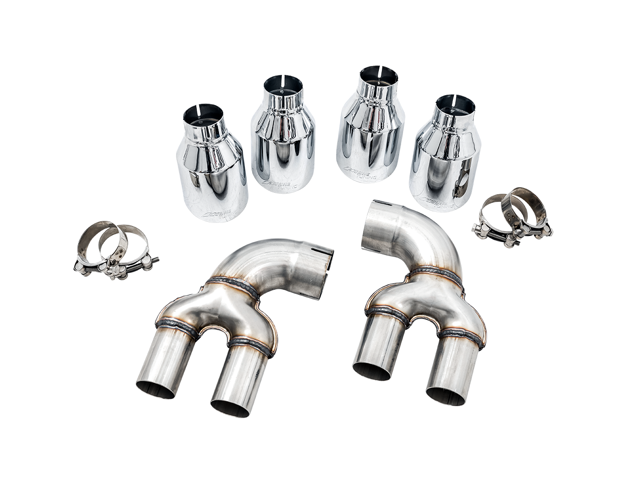 AWE Tuning Non-Resonated Touring Edition Exhaust With Quad Chrome Silver Tips - 2019-2024 BMW M340i/M440i (G20) - STREETUNED