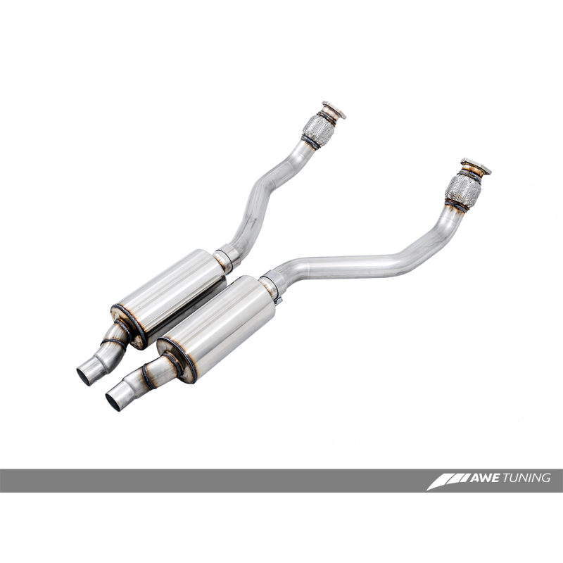 AWE Tuning Audi B8 4.2L Non-Resonated Downpipes for RS5 - STREETUNED