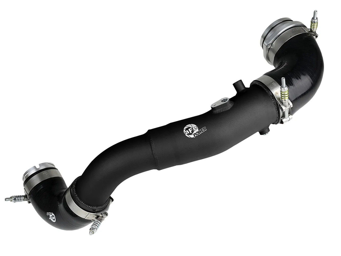 aFe BladeRunner 2-1/2 IN Aluminum Hot Charge Pipe Black - 2020-2024 Toyota GR Supra