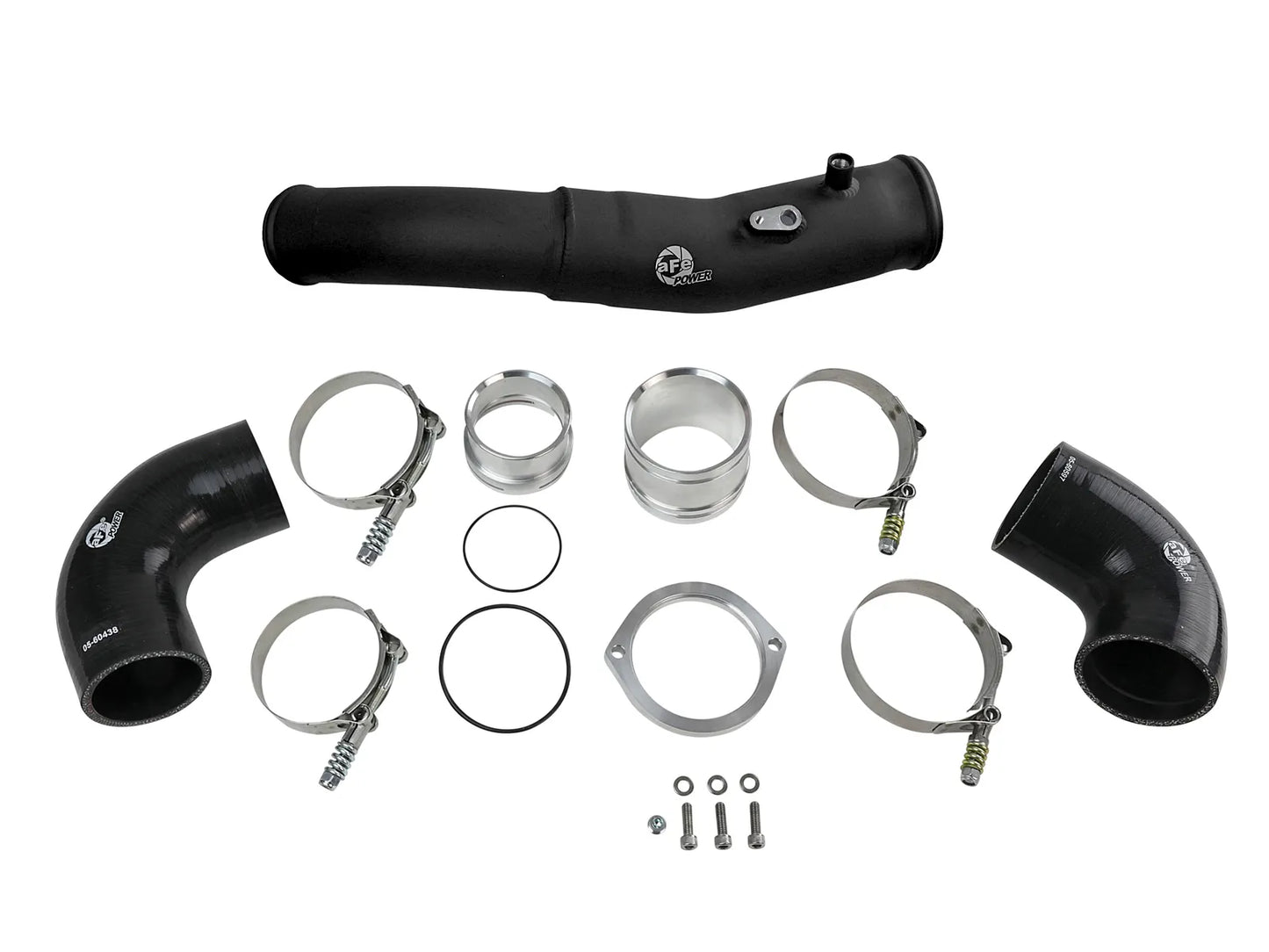 aFe BladeRunner 2-1/2 IN Aluminum Hot Charge Pipe Black - 2020-2024 Toyota GR Supra