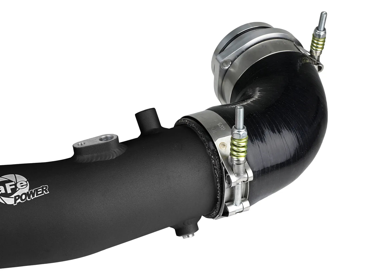 aFe BladeRunner 2-1/2 IN Aluminum Hot Charge Pipe Black - 2020-2024 Toyota GR Supra