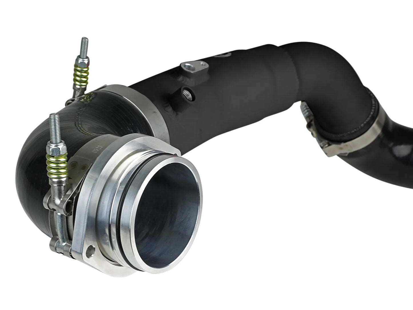 aFe BladeRunner 2-1/2 IN Aluminum Hot Charge Pipe Black - 2020-2024 Toyota GR Supra