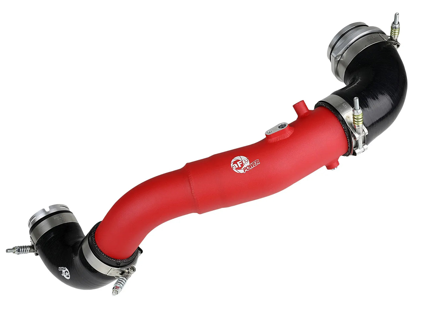 aFe BladeRunner 2-1/2 IN Aluminum Hot Charge Pipe Red - 2020-2024 GR Supra