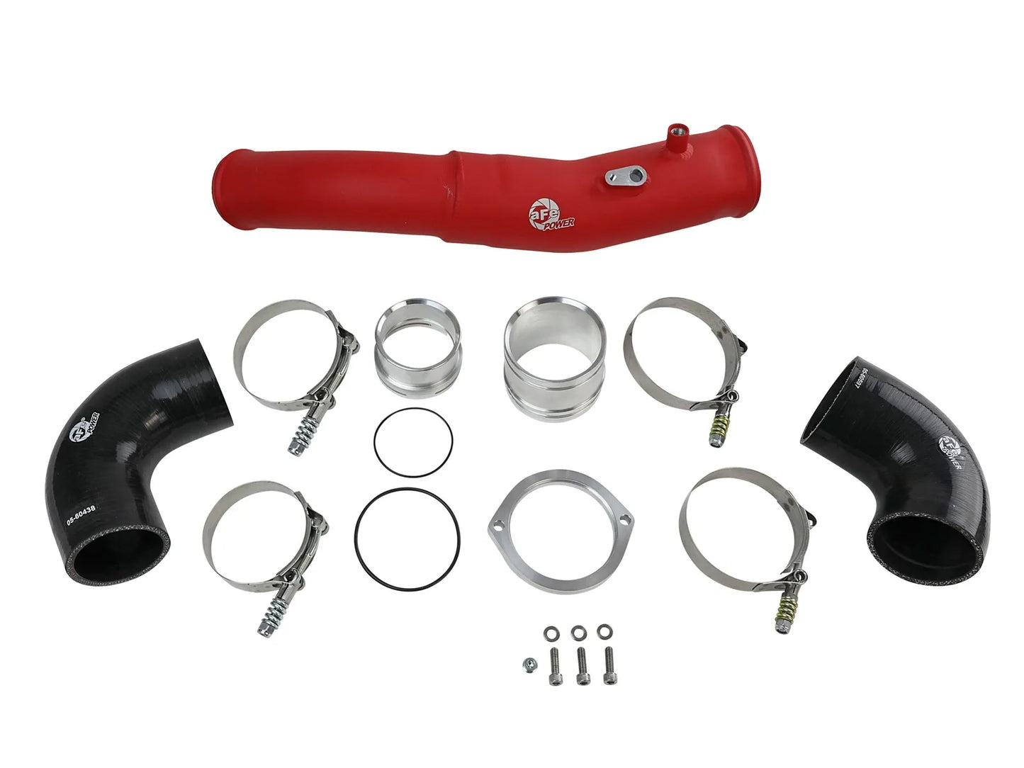 aFe BladeRunner 2-1/2 IN Aluminum Hot Charge Pipe Red - 2020-2024 GR Supra