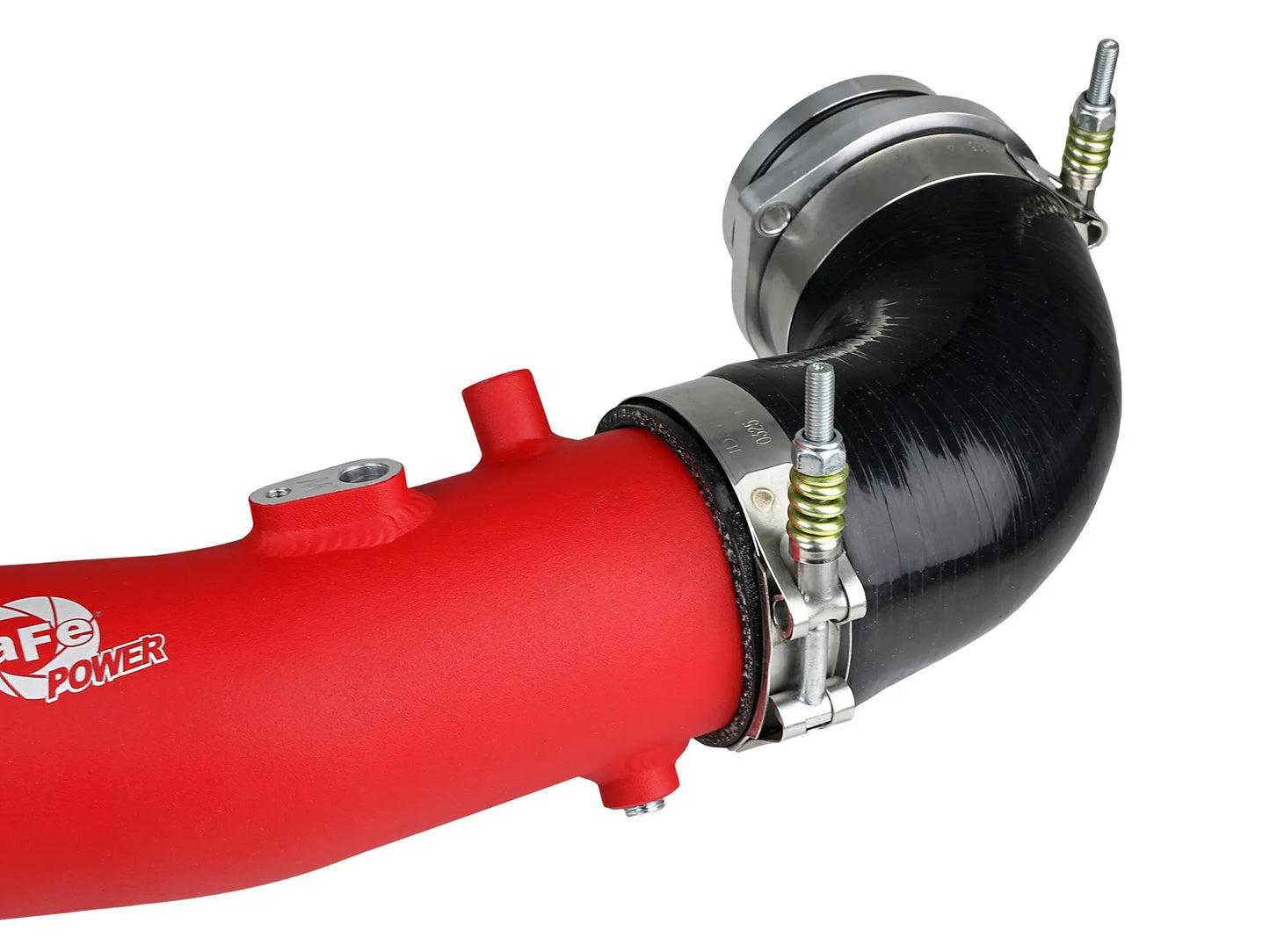 aFe BladeRunner 2-1/2 IN Aluminum Hot Charge Pipe Red - 2020-2024 GR Supra