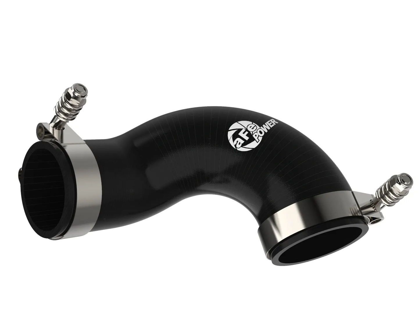 aFe BladeRunner Aluminum Hot and Cold Charge Pipe Kit Black w/ Turbo Muffler Delete - 2015-2021 VW Golf R/GTI - 2015-2020 Audi A3/S3