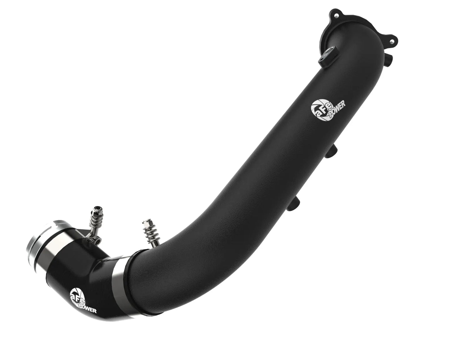 aFe BladeRunner 2-3/4 IN Aluminum Hot Charge Pipe Black - 2021-2024 Toyota GR Supra B48