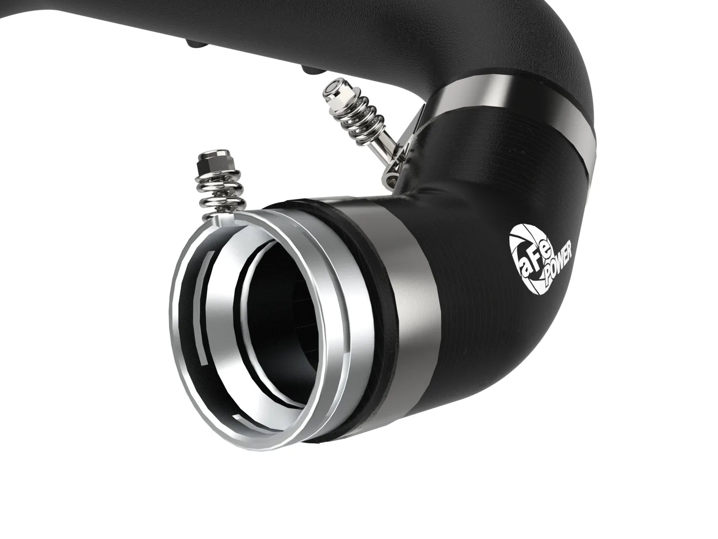 aFe BladeRunner 2-3/4 IN Aluminum Hot Charge Pipe Black - 2021-2024 Toyota GR Supra B48
