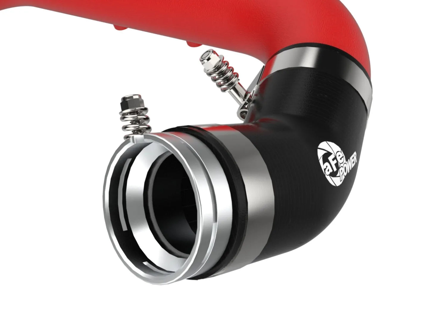 aFe BladeRunner 2-3/4 IN Aluminum Hot Charge Pipe Red - 2021-2024 Toyota GR Supra B48