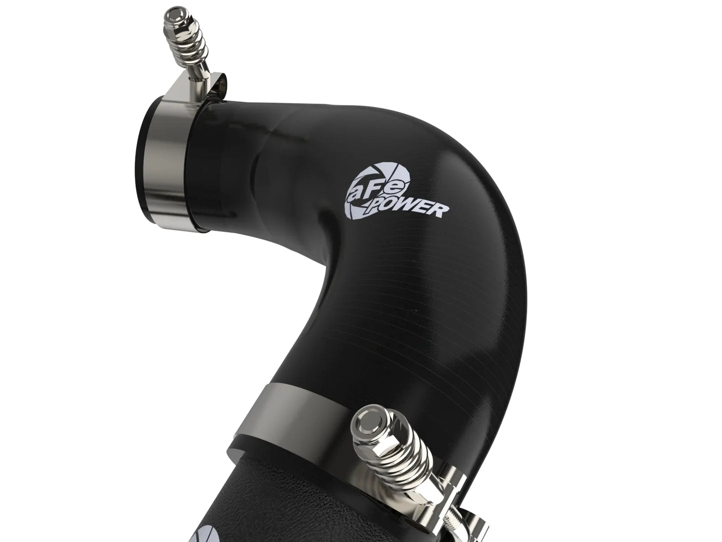 aFe BladeRunner 2.5 IN Aluminum Hot Charge Pipe Black - 2022-2024 VW Golf GTI