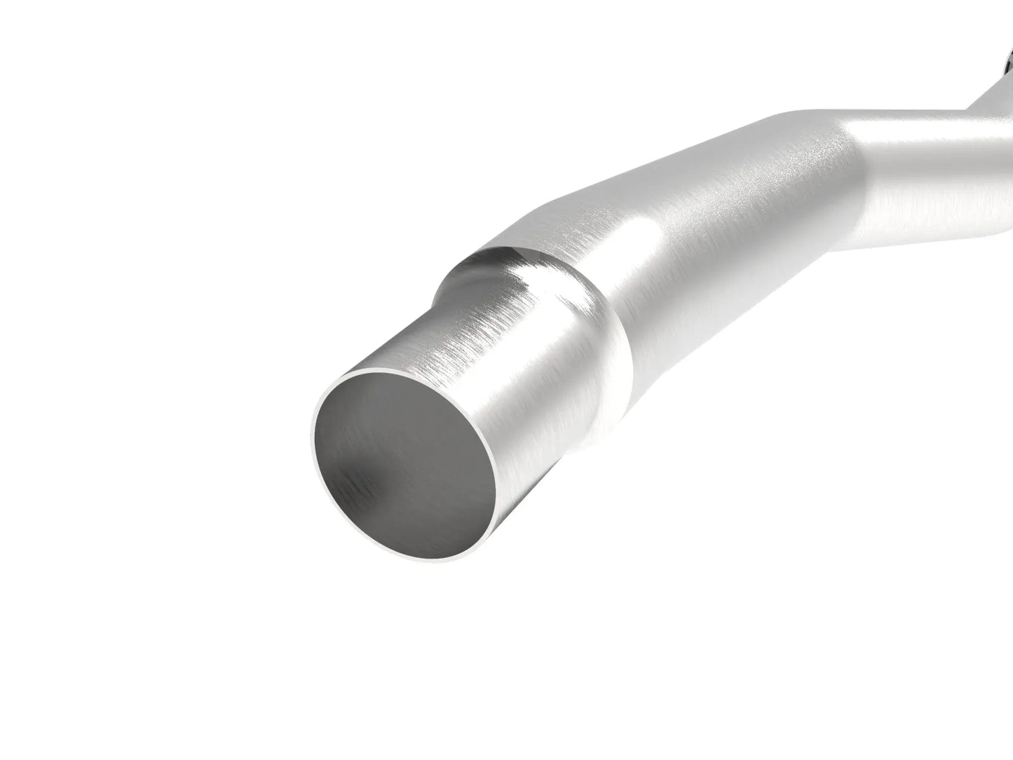 aFe Twisted Steel Down Pipe 3 IN 304 Stainless Steel w/ Cat - 2014-2018 VW Golf R/Audi S3