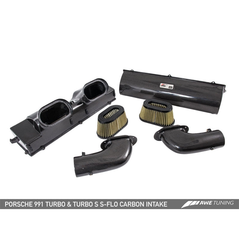 AWE Tuning S-FLO Carbon Intake - 2014-2019 Porsche 991 (991.2) Turbo and Turbo S - STREETUNED