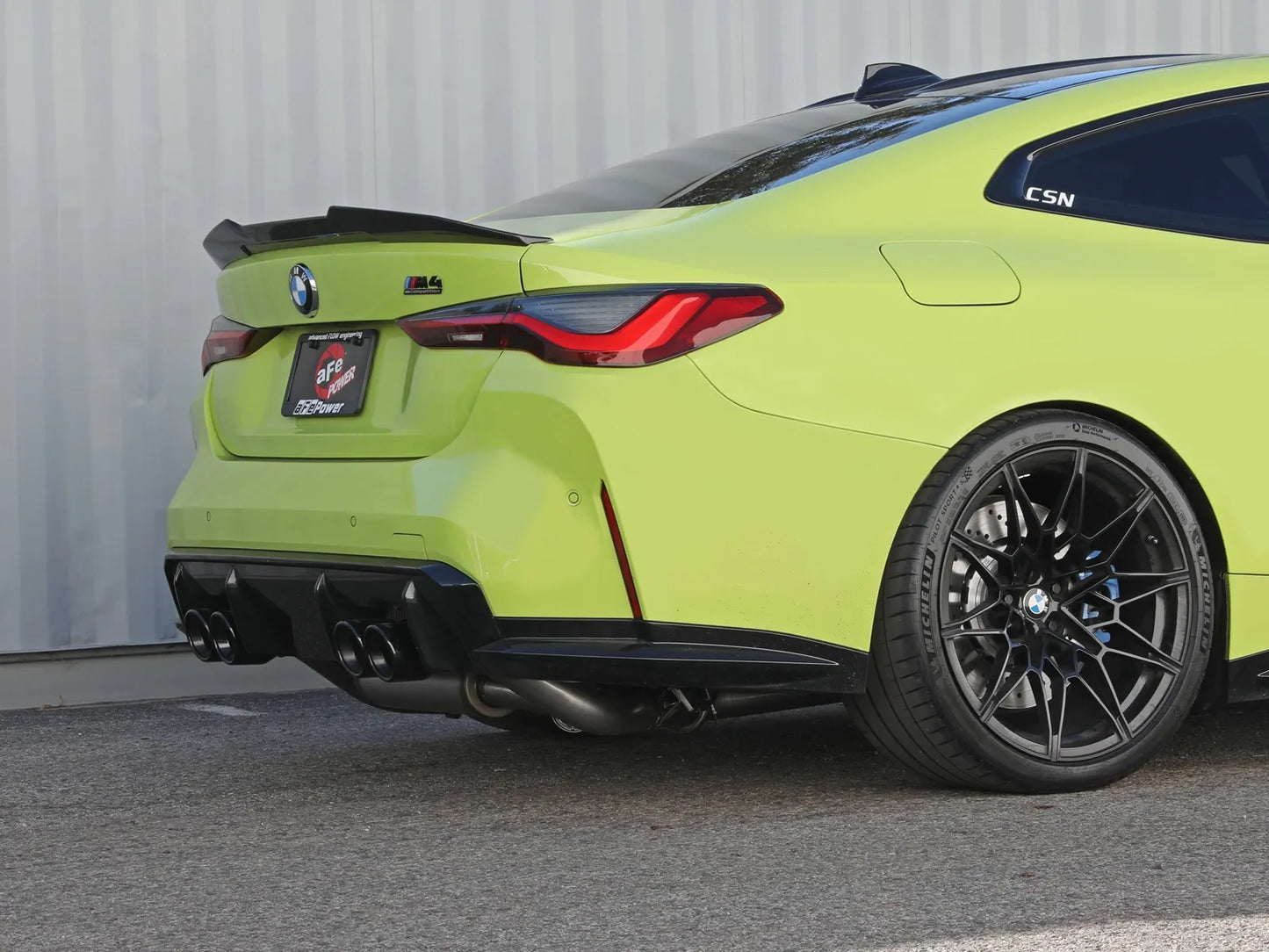 aFe MACH Force-Xp 3 IN to 2-1/2 IN 304 Stainless Steel Cat-Back Exhaust w/ Black Tip - 2020-2024 BMW M3/M4