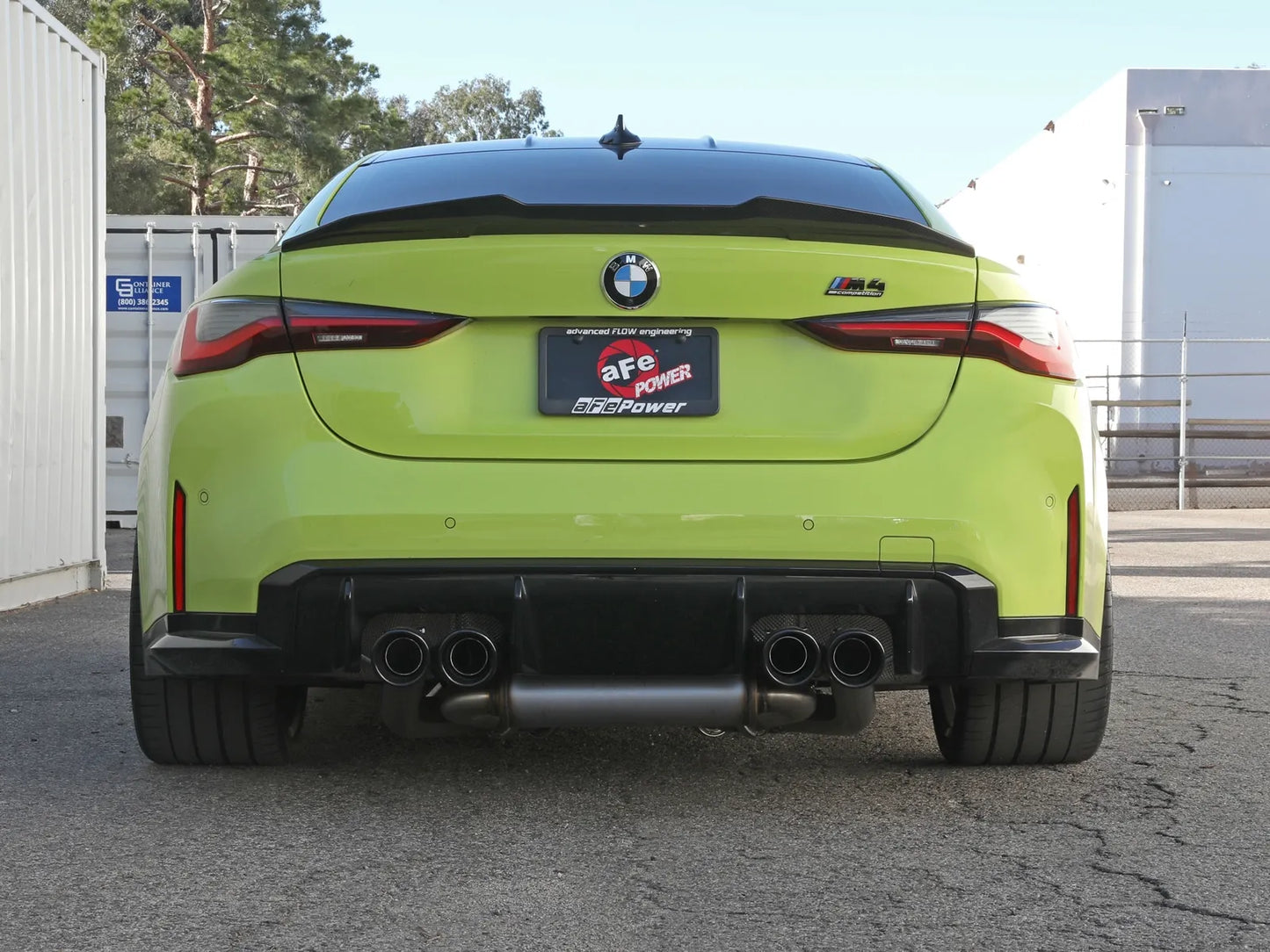 aFe MACH Force-Xp 3 IN to 2-1/2 IN 304 Stainless Steel Cat-Back Exhaust w/ Black Tip - 2020-2024 BMW M3/M4